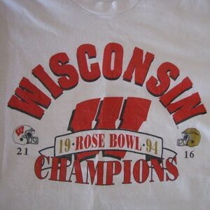 Vintage Wisconsin 94 Rose Bowl Champs, XXL